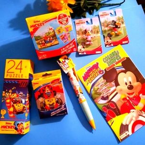 7PC Disney Mickey Mouse Puzzles & More Set